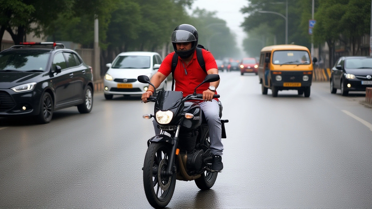 दिल्ली में अक्टूबर 2025 का सुखद मौसम, हल्की बारिश और ठंडी हवाएँ